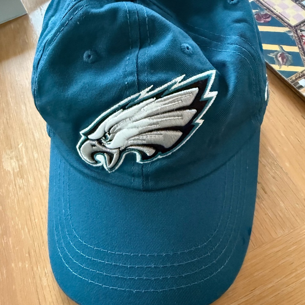 Teal Cap Dunkin’ donuts with Philadelphia Eagles Logo